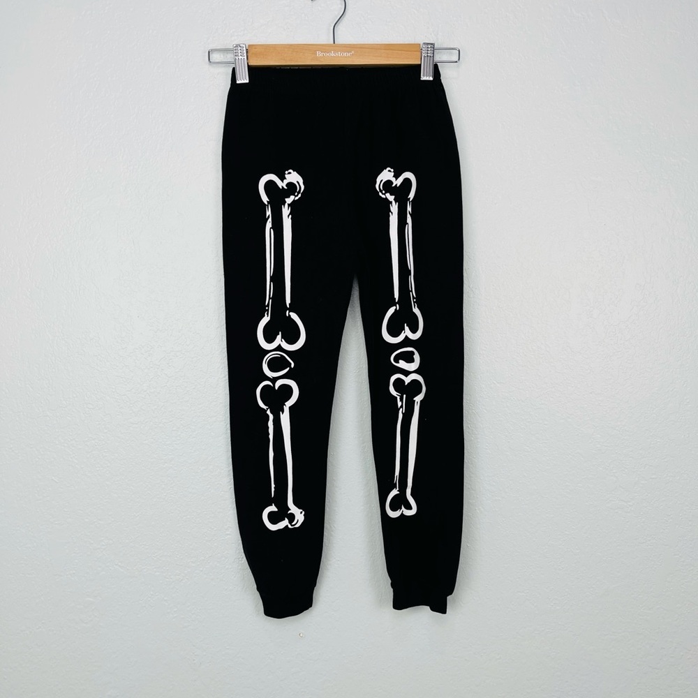 NWOT YOUTH BOY SKELETON BLACK BONES PRINT PIJAMAS - Picture 5 of 7